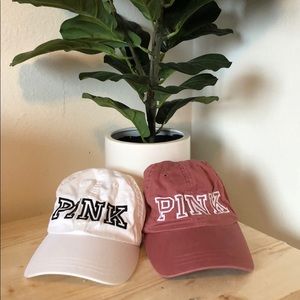 SOLD!!!!! 2 PINK Victoria Secret Hats